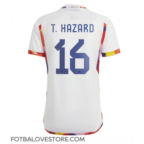 Belgie Thorgan Hazard #16 Venkovní Dres MS 2022 Krátkým Rukávem